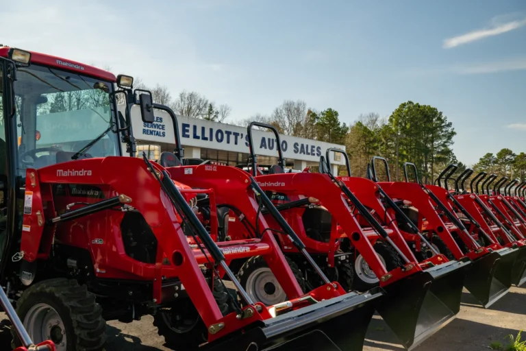 Mahindra 3650 tractor working on a farm