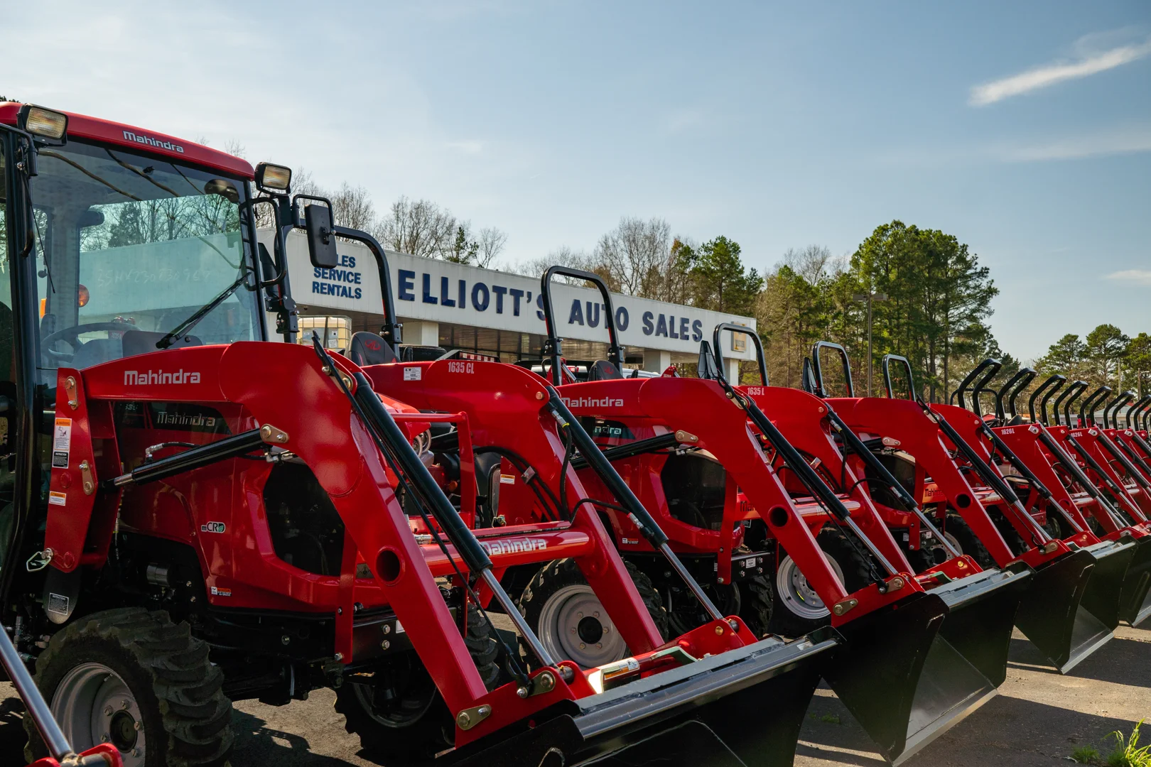 Mahindra 3650 tractor working on a farm