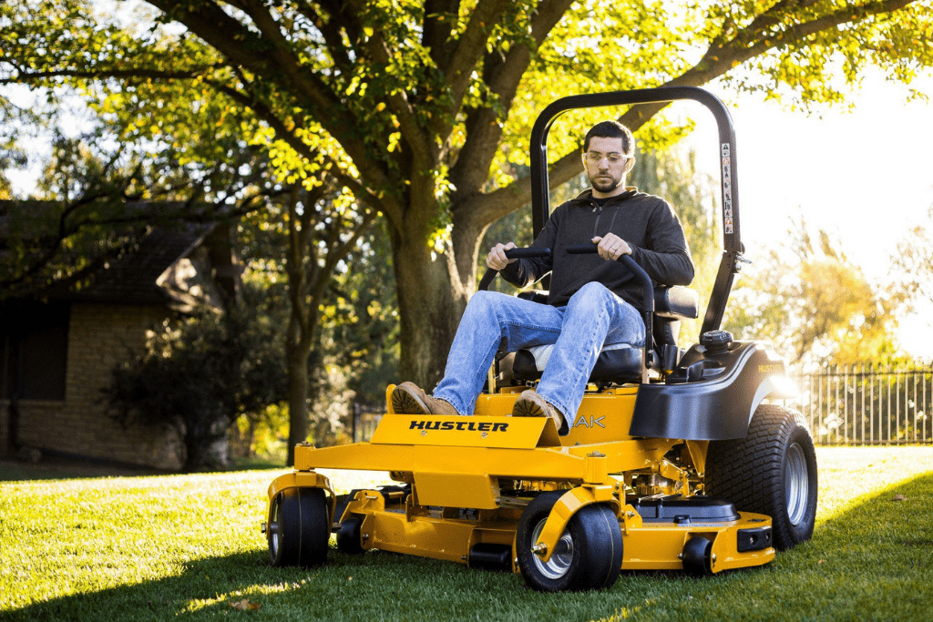 man-using-a-zero-turn-mower